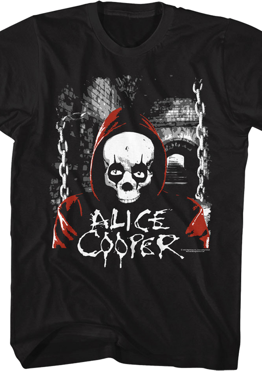 Hooded Skull Alice Cooper T-Shirt - main product image