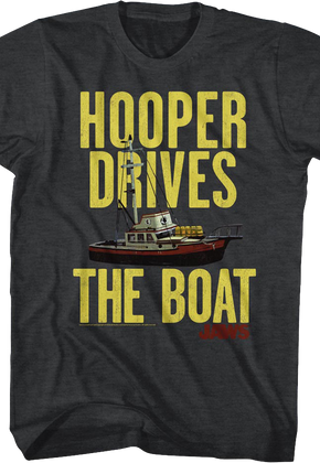 Hooper Drives The Boat Jaws T-Shirt