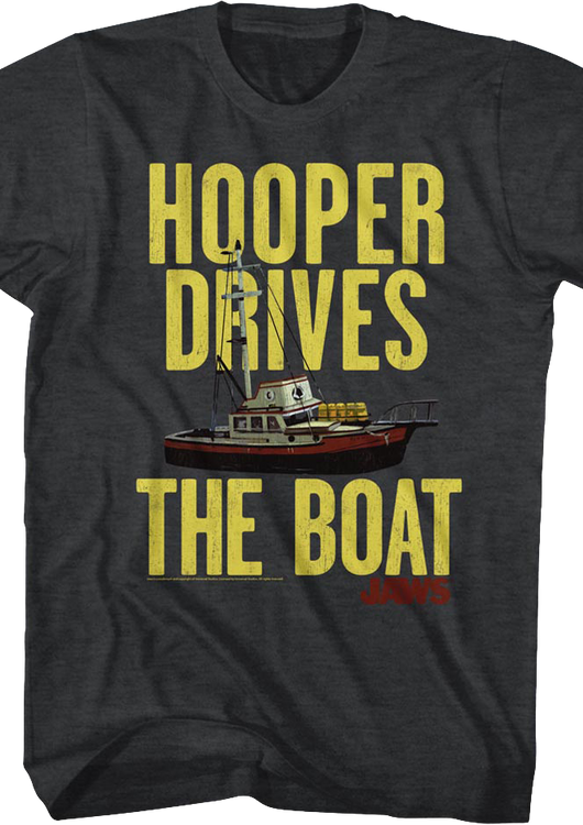 Hooper Drives The Boat Jaws T-Shirt - main product image