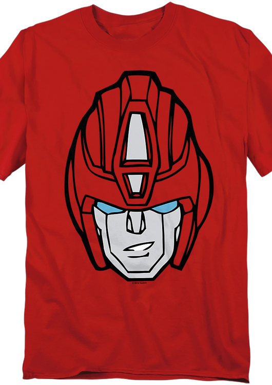 Hot Rod Head Shot Transformers T-Shirt - main product image