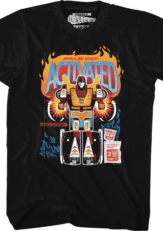 Hot Rod Impulse Mode Activated Transformers T-Shirt - main product image