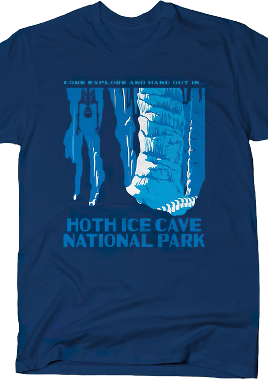 Hoth Ice Cave National Park Star Wars T-Shirt - main product image