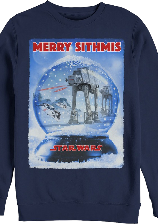 Battle of Hoth Snow Globe Star Wars Sweatshirt - main product image
