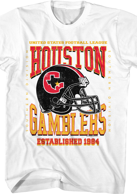 Houston Gamblers Established 1984 USFL T-Shirt - main product image