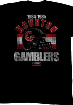 Black Houston Gamblers USFL T-Shirt