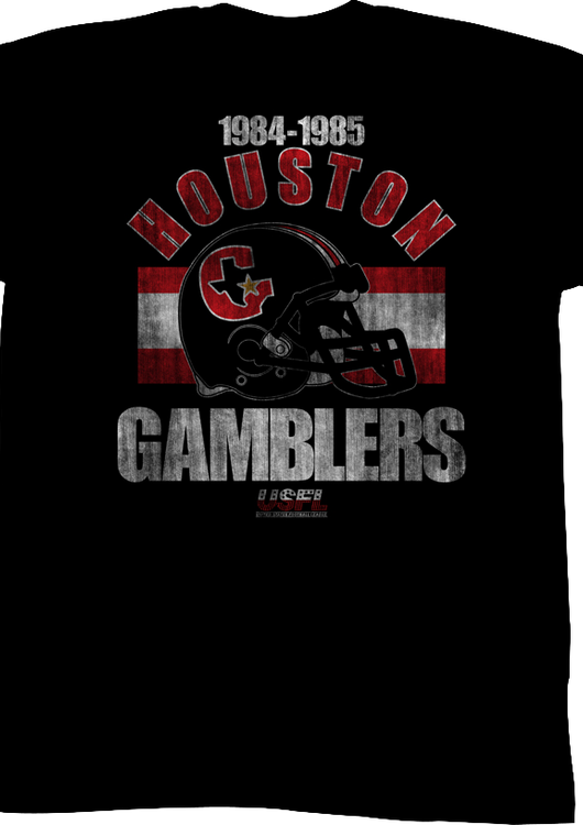 Black Houston Gamblers USFL T-Shirt - main product image