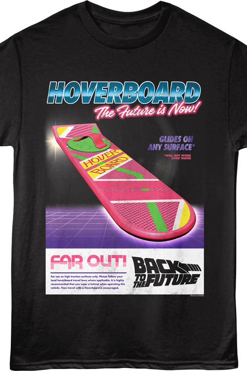 Hoverboard The Future Is Now Back To The Future T-Shirtmain product image