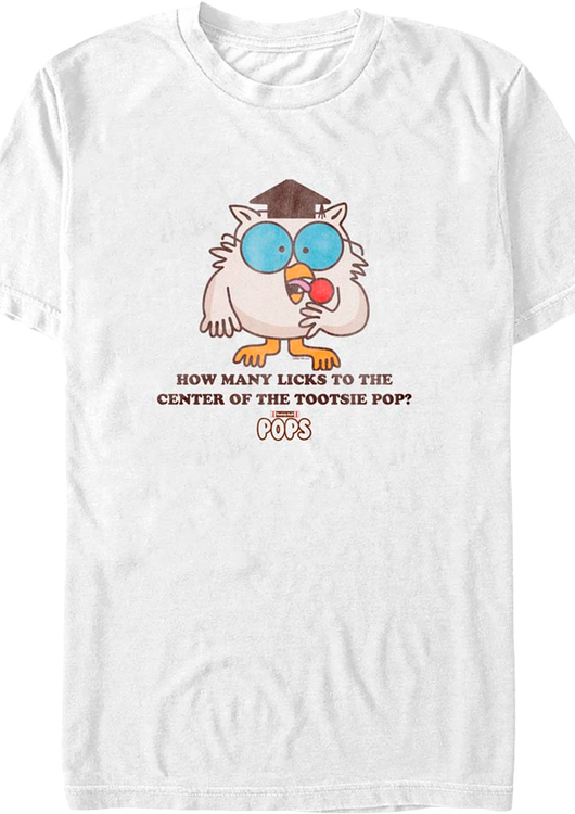 How Many Licks To The Center Tootsie Pop T-Shirt - main product image