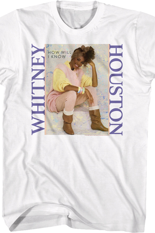 How Will I Know Single Cover Whitney Houston T-Shirtmain product image