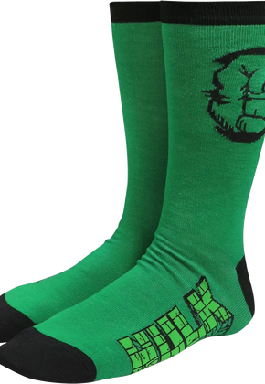 Hulk Fist Marvel Comics Socks