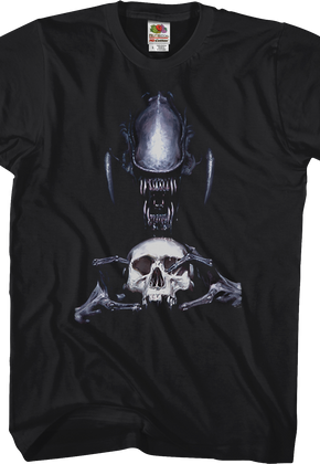 Trevco Human Skull Alien T-Shirt