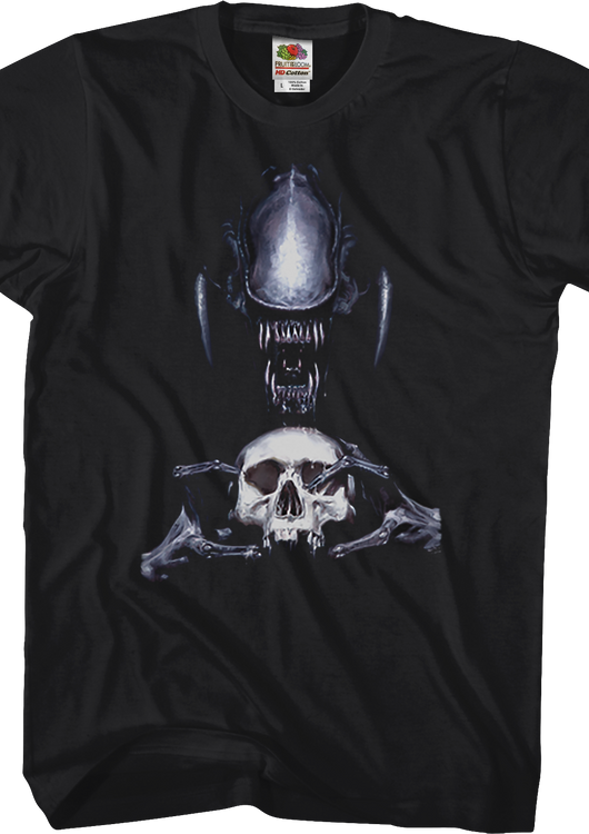 Trevco Human Skull Alien T-Shirt - main product image