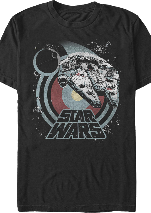 Hyperspace Millennium Falcon Star Wars T-Shirt - main product image