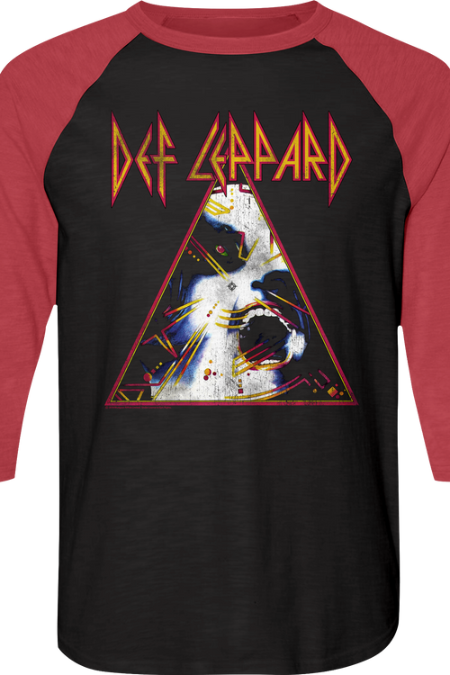 Hysteria Def Leppard Raglan Baseball Shirt - main product image