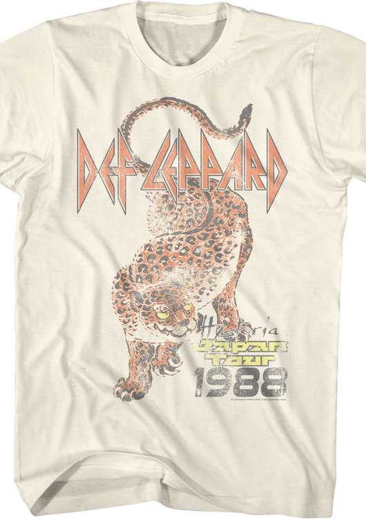 Hysteria Japan Tour 1988 Def Leppard T-Shirt - main product image