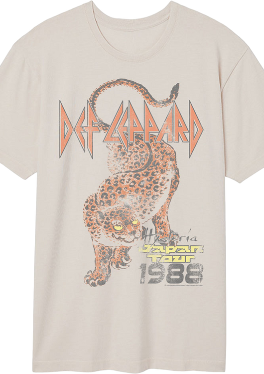Hysteria Japan Tour Def Leppard Vintage Wash T-Shirt - main product image