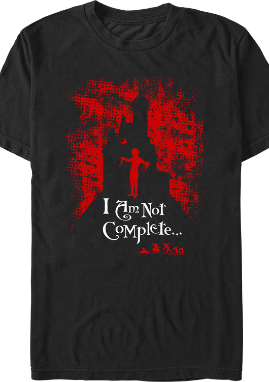 I Am Not Complete Silhouette Edward Scissorhands T-Shirt - main product image