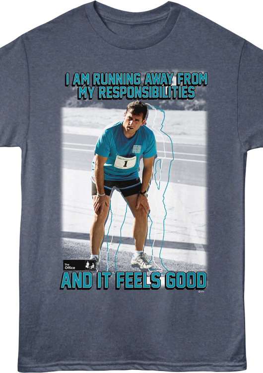 I Am Running Away From My Responsibilities The Office T-Shirt - main product image