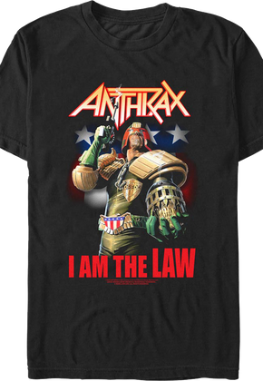 I Am The Law Judge Dredd Anthrax T-Shirt
