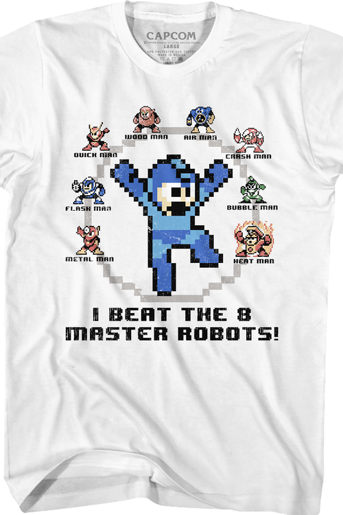 I Beat The 8 Master Robots Mega Man T-Shirtmain product image