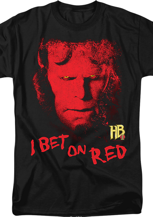 I Bet On Red Hellboy T-Shirt - main product image