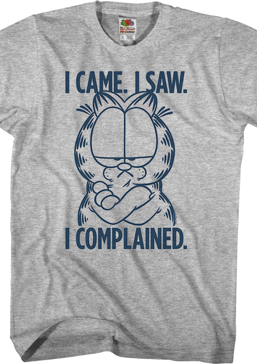 I Came I Saw I Complained Garfield T-Shirt - main product image