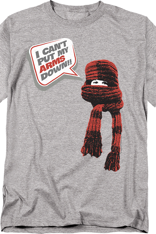 I Can't Put My Arms Down Christmas Story T-Shirtmain product image