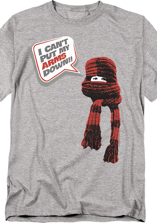 I Can't Put My Arms Down Christmas Story T-Shirt - main product image