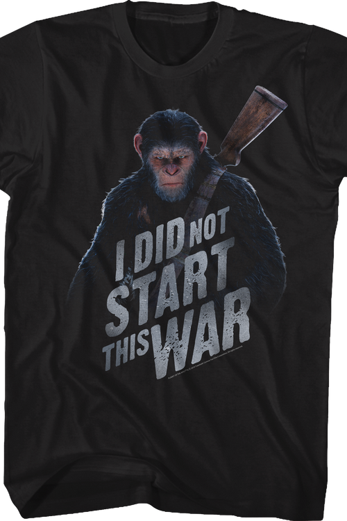 I Did Not Start This War Planet Of The Apes T-Shirt - main product image