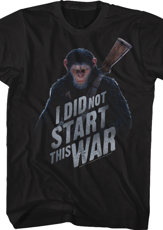 I Did Not Start This War Planet Of The Apes T-Shirt - main product image