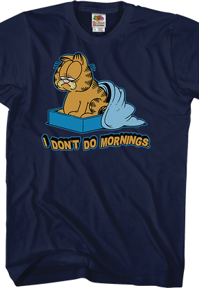 I Don't Do Mornings Garfield T-Shirt