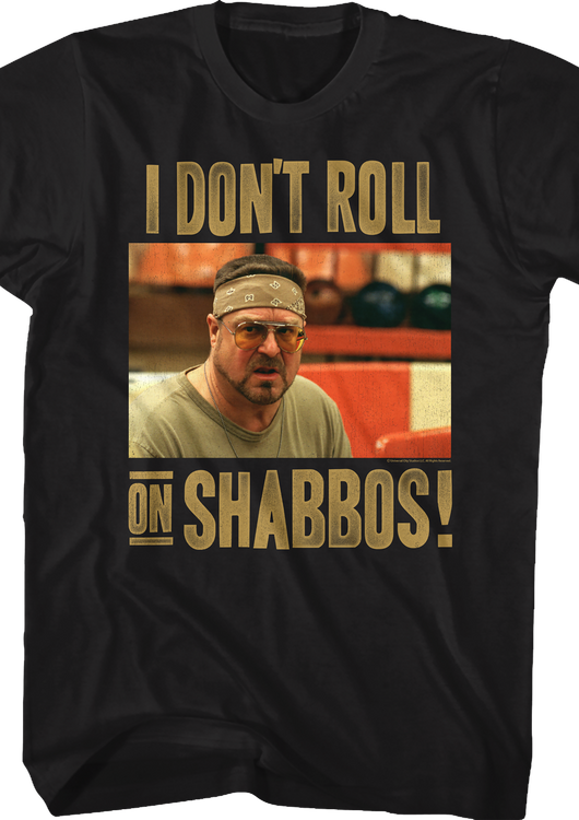 I Don't Roll On Shabbos Big Lebowski T-Shirt - main product image