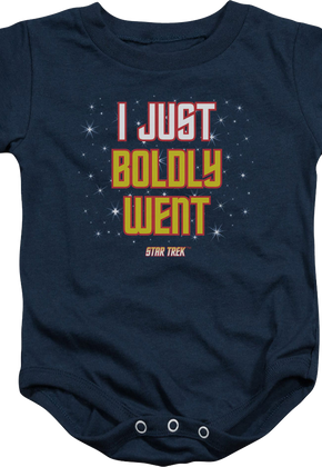 I Just Boldly Went Star Trek Infant Snapsuit