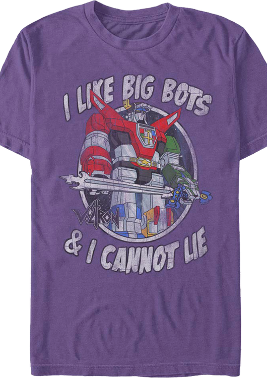 I Like Big Bots & I Cannot Lie Voltron T-Shirt - main product image