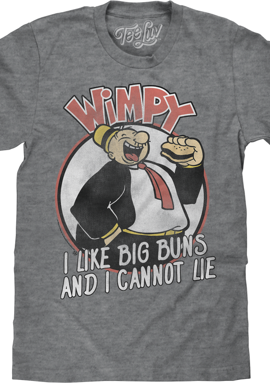 I Like Big Buns And I Cannot Lie Popeye T-Shirt - main product image