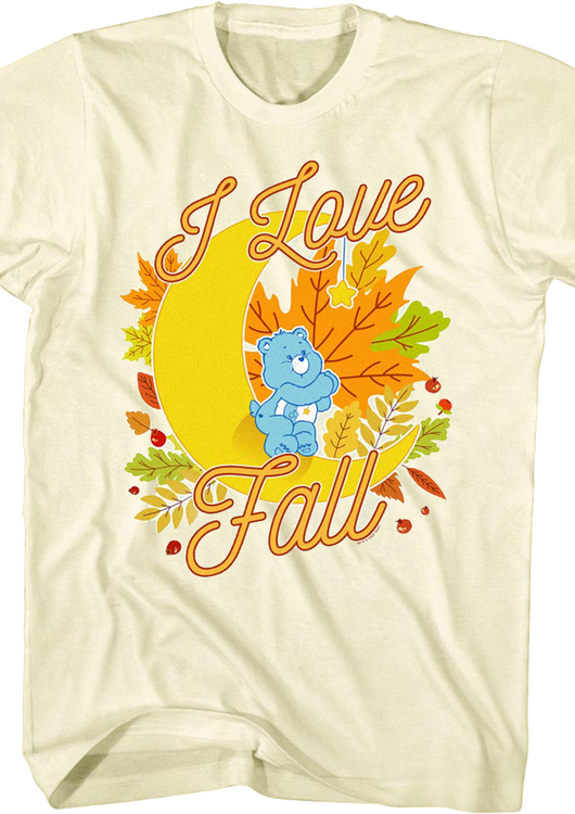 I Love Fall Care Bears T-Shirt - main product image