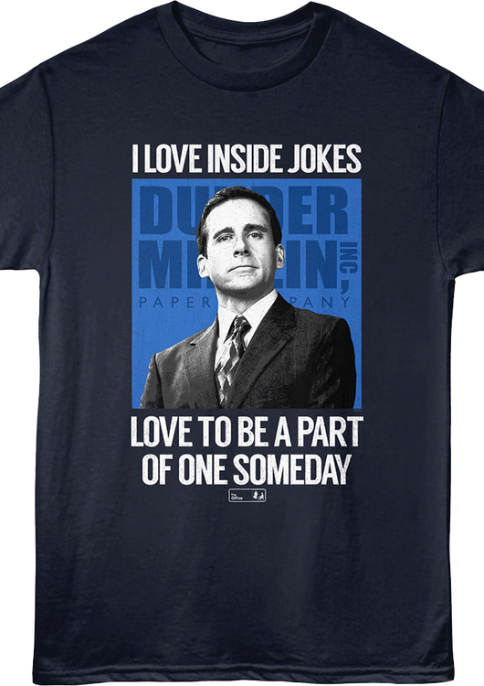 I Love Inside Jokes The Office T-Shirt - main product image