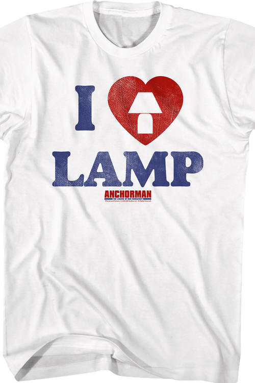 I Love Lamp Anchorman T-Shirt - main product image