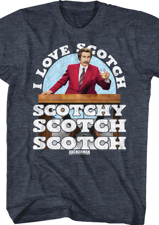 I Love Scotch Anchorman T-Shirt - main product image