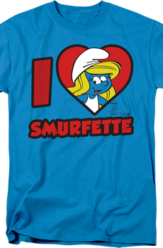I Love Smurfette Smurfs T-Shirt