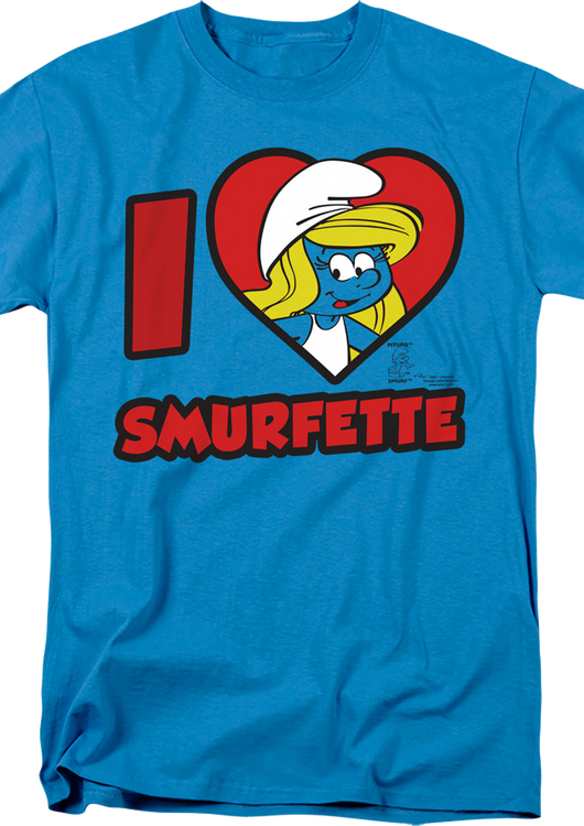 I Love Smurfette Smurfs T-Shirt - main product image