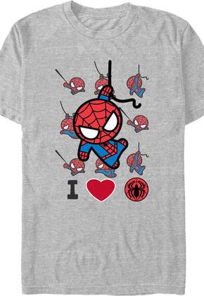 I Love Spider-Man Marvel Comics T-Shirt