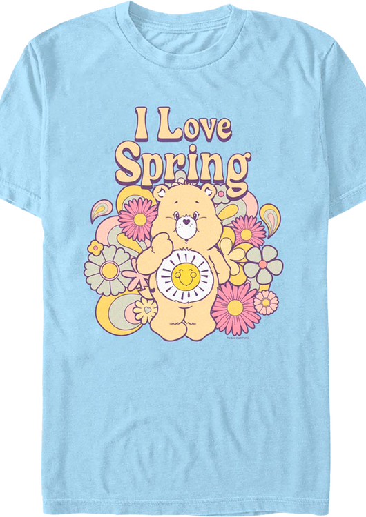 I Love Spring Care Bears T-Shirt - main product image
