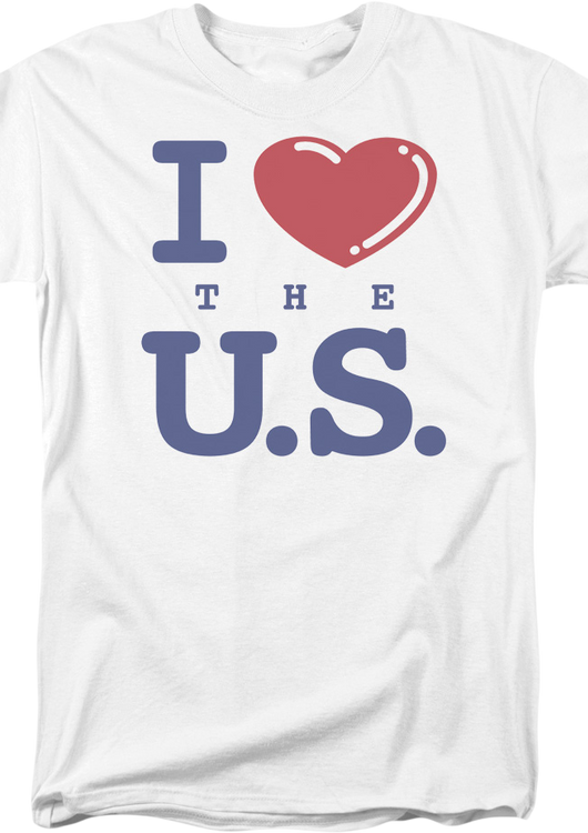 I Love The U.S. T-Shirt - main product image