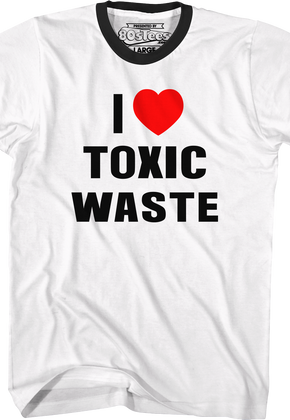 I Love Toxic Waste Real Genius Ringer Shirt