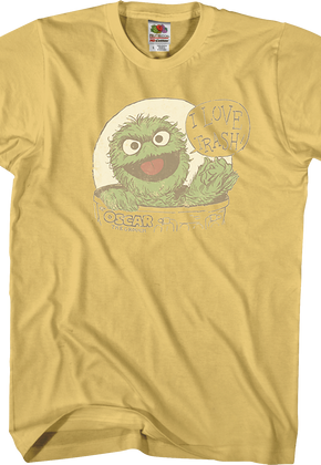 I Love Trash Oscar The Grouch T-Shirt