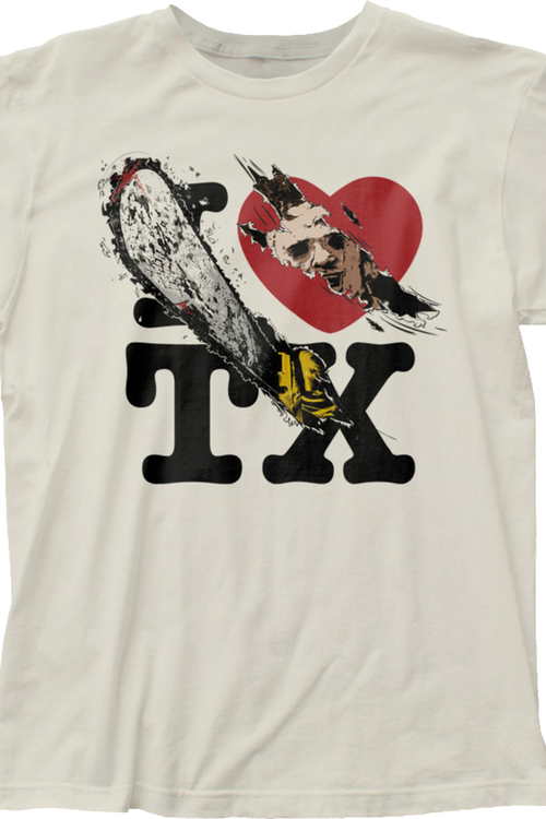 I Love TX Texas Chainsaw Massacre T-Shirtmain product image