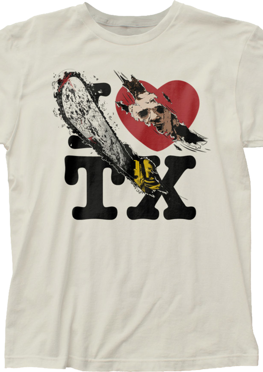 I Love TX Texas Chainsaw Massacre T-Shirt - main product image