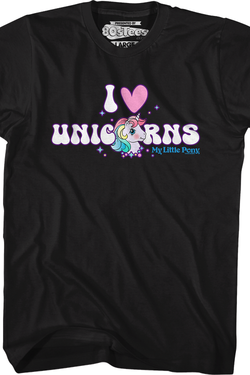 I Love Unicorns My Little Pony T-Shirtmain product image