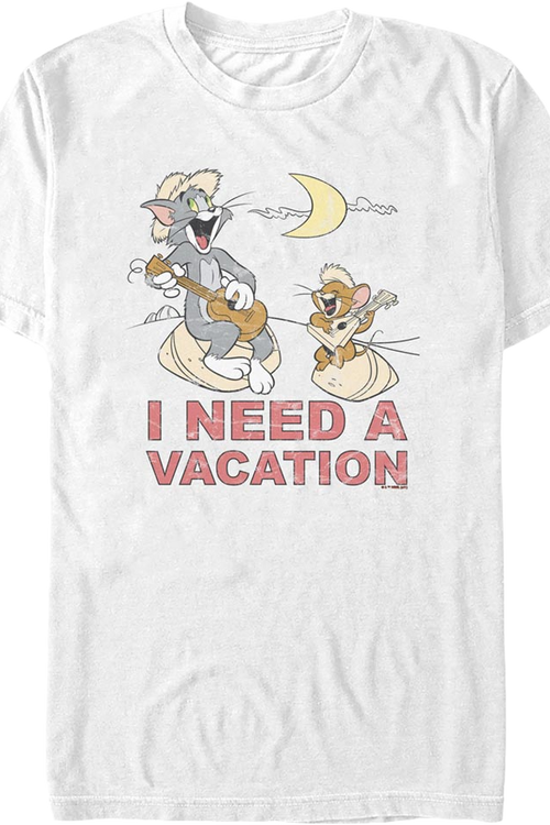 I Need A Vacation Tom And Jerry T-Shirtmain product image